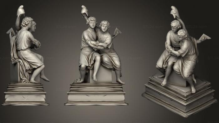 Статуи античные и исторические (Статуя 117, STKA_1568) 3D модель для ЧПУ станка